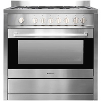 Parmco AR900-GAS-GAS 900mm Stainless 107L Gas/Electric Freestanding Oven