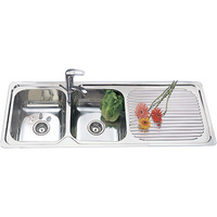 Ceto CETO-1200 1200mm x 500mm Stainless Double Sink