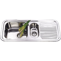 Ceto CETO-950S 950mm x 435mm Stainless Double Sink