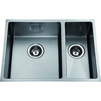 Totara CUBE-35.18 620mm x 450mm Stainless Double Sink