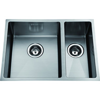 Totara CUBE 40.20 620mm x 450mm Stainless Double Sink