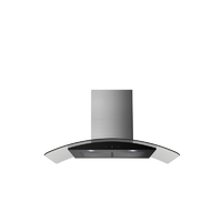 Midea E90TEW2V33 900mm Stainless 600m3/ph Curved Glass Rangehood