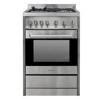 Parmco FS600GASGAS 600mm Stainless 70L Gas/Gas Freestanding Oven