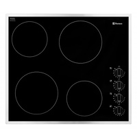 Parmco HX-1-6S-CER 600mm Stainless 4 Zone Ceramic Hob