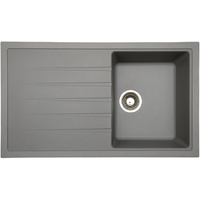 Ikon IK2811G 860mm x 500mm Grey Single Sink