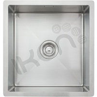 Ikon IK71920 Nickel 430mm x 458mm Stainless Single Sink