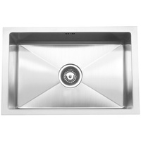 Ikon IK77040 750mm x 450mm Stainless Single Sink