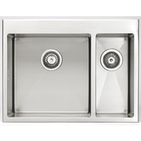 Ikon Xenon IK77751L 665mm x 495mm Stainless Double Sink