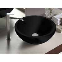 Ikon IKB4545B Guana 445mm x 220mm Round Black Sink