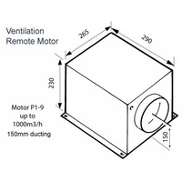 Parmco REM-CTRL-P1-9-1 Remote Motor