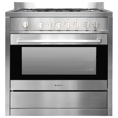 Parmco AR900-GAS-GAS 900mm Stainless 107L Gas/Electric Freestanding Oven