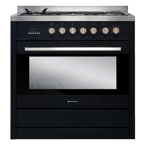 Parmco AR900-OBS 900mm Black 107L Gas/Electric Freestanding Oven