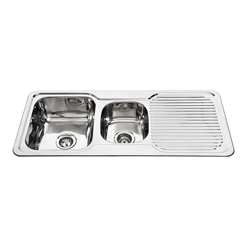 Ceto CETO-1120 1120mm x 500mm Stainless Double Sink