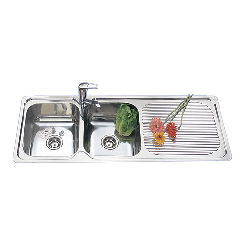 Ceto CETO-1200 1200mm x 500mm Stainless Double Sink