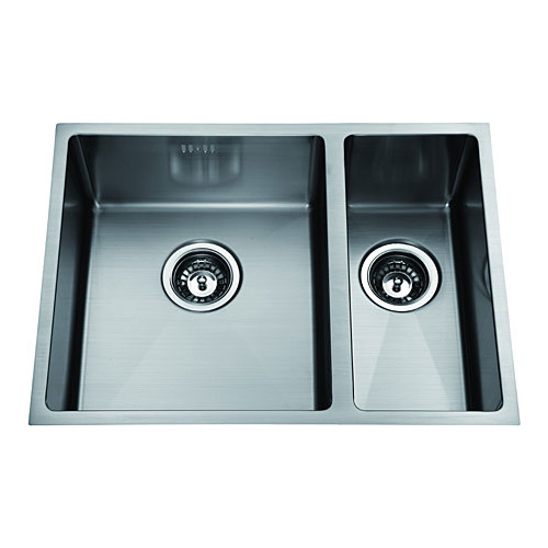Totara CUBE 40.20 620mm x 450mm Stainless Double Sink