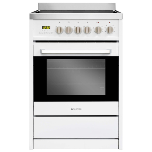 Parmco FS600-WHC 600mm White Electric 70L Freestanding Oven