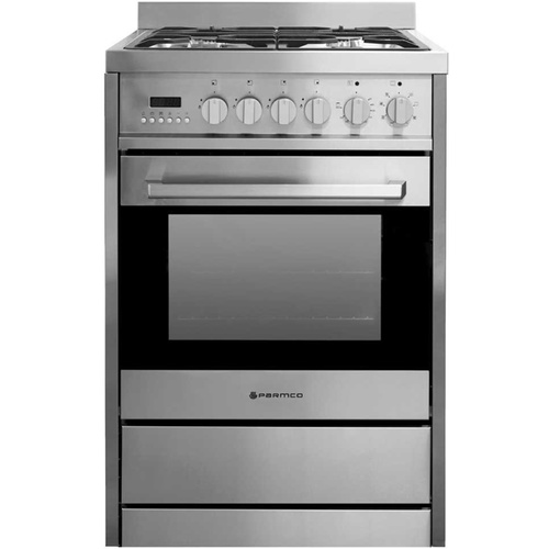Parmco FS600 600mm Stainless 70L Gas/Electric Freestanding Oven