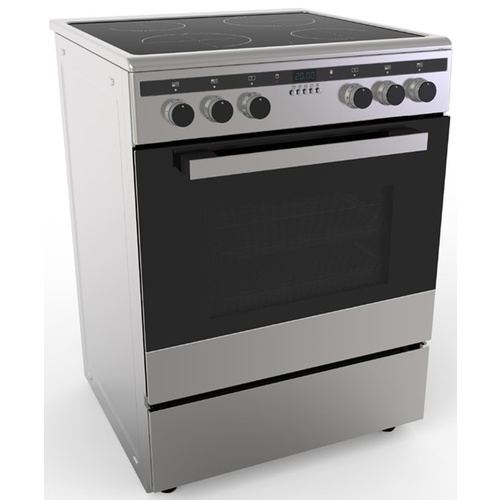 Polo FS60S-8-CER 600mm Stainless Electric 65L Freestanding Oven