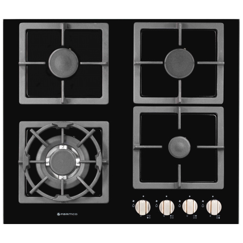 Parmco HO-7-6G-3GW 600mm Black Gas Hob