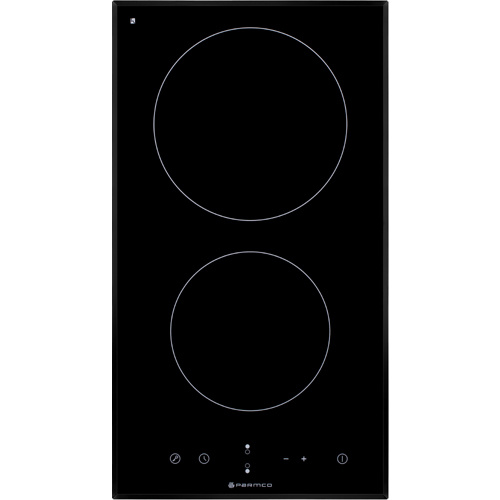 Parmco HX-1-2NF-CER-T 300mm Black 2 Zone Touch Control Ceramic Hob