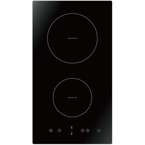 Parmco HX-1-2NF-INDUCT 300mm Black 2 Zone Touch Control Induction Hob