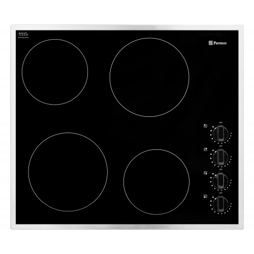 Parmco HX-1-6S-CER 600mm Stainless 4 Zone Ceramic Hob