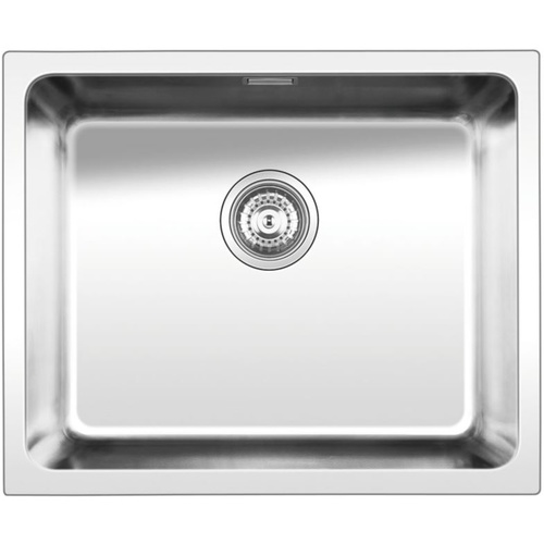 Ikon Silver IK5040 550mm x 450mm Stainless Single Sink