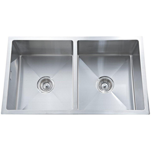 Ikon Brass IK73110B 814mm x 480mm Stainless Double Sink