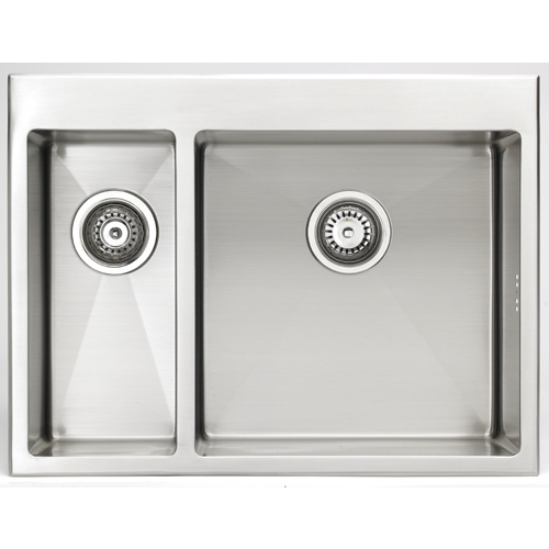 Ikon Xenon IK77751R 665mm x 495mm Stainless Double Sink